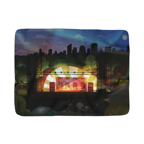 *pre order* Edmonton FolkFest -  Fleece Blanket - Home Decor - Snow Alligator by Jason Blower