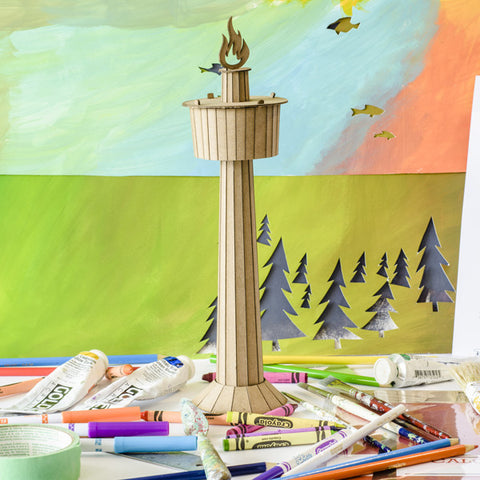 Calgary Tower - Model Kit - Toy - Snow Alligator by Jason Blower