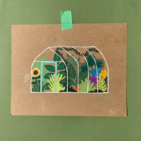 Mini Painting : Greenhouse dome