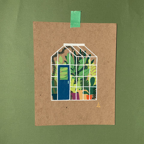 Mini Painting : Greenhouse glass mini
