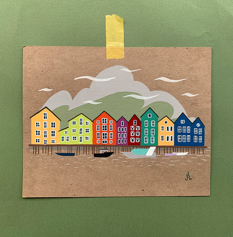 Mini Painting : House Row Dock