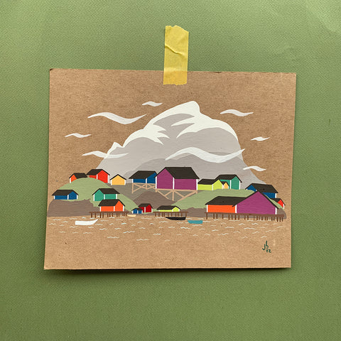 Mini Painting : Mountain Island