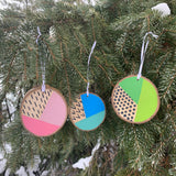 Modern Christmas Ornaments - Mix set of 3