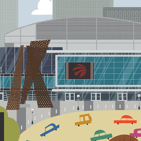 Toronto - Air Canada Centre - Raptors - Art Print - Snow Alligator by Jason Blower