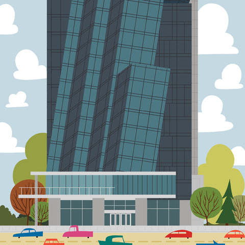 Edmonton - Hyatt Place Downtown - Art Print - Snow Alligator by Jason Blower