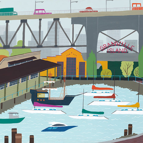 Vancouver - Granville Island - Art Print - Snow Alligator by Jason Blower