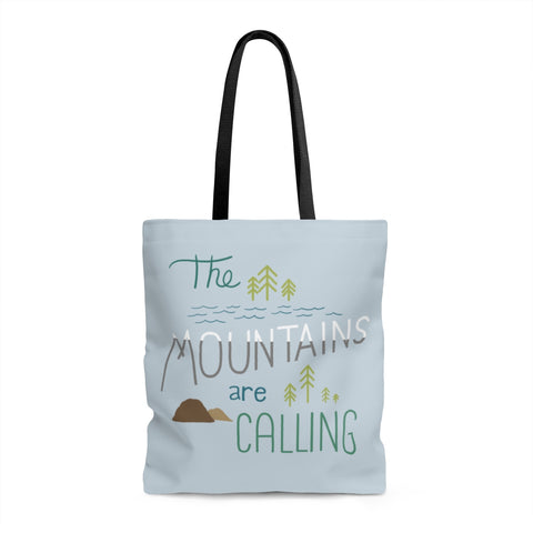 Mountains Calling - Tote bag - Bags - Snow Alligator by Jason Blower