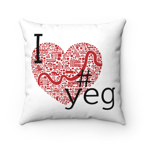 I Heart #YEG - Pillow - Home Decor - Snow Alligator by Jason Blower