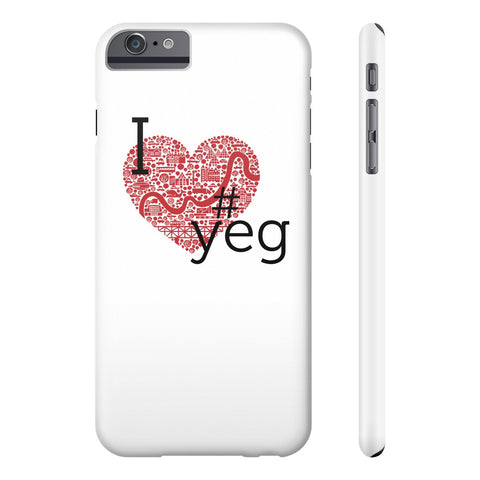 I Heart YEG - Slim Iphone 6/6s Plus - Phone Case - Snow Alligator by Jason Blower