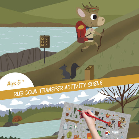 Hiking Adventure - Transfer Activity - Stickers - Snow Alligator by Jason Blower