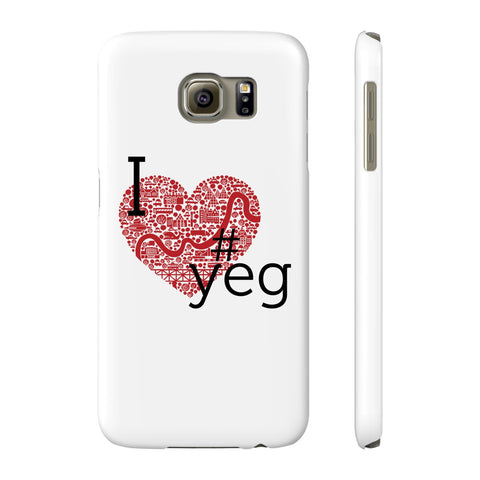 I Heart YEG - Slim Samsung Galaxy S6 - Phone Case - Snow Alligator by Jason Blower