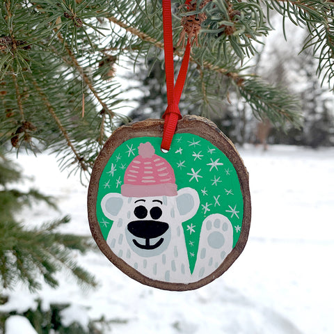 Polar Bear - Christmas Ornament