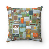 I am most alive Lost in Nature - Pillow - Home Decor - Snow Alligator by Jason Blower
