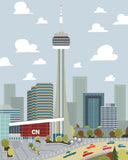 Toronto - CN Tower - Art Print - Snow Alligator by Jason Blower