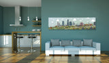 2017 Edmonton Skyline Canvas 2nd Edition - Art Print - Snow Alligator by Jason Blower