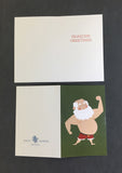 Mr. Claus Tatoo Greeting Card - Greeting Card - Snow Alligator by Jason Blower