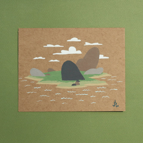 Mini Painting : Tropical Island