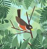Robin - Art Print - Snow Alligator by Jason Blower