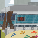 Toronto - Air Canada Centre - Raptors - Art Print - Snow Alligator by Jason Blower