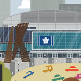 Toronto - Air Canada Centre - Leafs - Art Print - Snow Alligator by Jason Blower