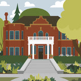 Edmonton - Rutherford House - Art Print - Snow Alligator by Jason Blower