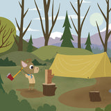 Scouts - Chopping Wood - Art Print - Snow Alligator by Jason Blower