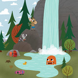 Scouts - Taking a Dip - Art Print - Snow Alligator by Jason Blower