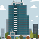 Edmonton - EPCOR Tower - Art Print - Snow Alligator by Jason Blower