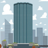 Edmonton - Manulife Place - Art Print - Snow Alligator by Jason Blower