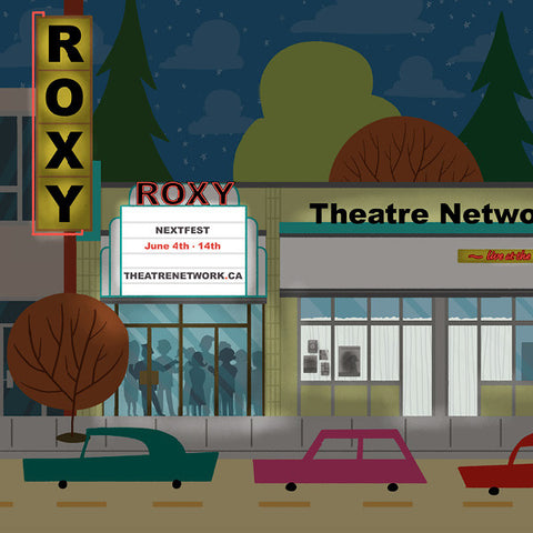 Edmonton - Roxy Theatre - Art Print - Snow Alligator by Jason Blower