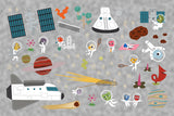 Space Adventure - Transfer Activity - Stickers - Snow Alligator by Jason Blower
