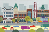 Edmonton Postcard Pack - Stationery - Snow Alligator by Jason Blower