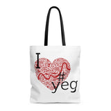 I heart #yeg Tote bag - Bags - Snow Alligator by Jason Blower