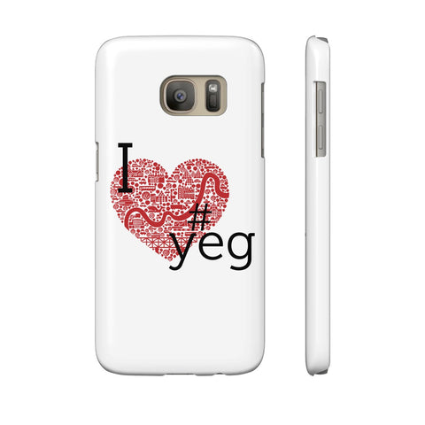 I heart YEG - Slim Samsung Galaxy S7 - Phone Case - Snow Alligator by Jason Blower