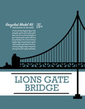 Lion's Gate Bridge - Model Kit - Toy - Snow Alligator by Jason Blower