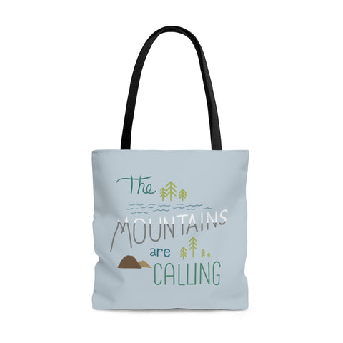 The Mountains are Calling Tote bag