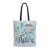 Lost in Nature - Tote bag - Bags - Snow Alligator by Jason Blower