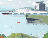 Vancouver Postcard Pack - Stationery - Snow Alligator by Jason Blower