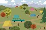 We're Going Camping - Campground - Art Print - Snow Alligator by Jason Blower