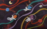 Space Explorers - Soccer - Art Print - Snow Alligator by Jason Blower