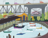 Vancouver - Granville Island - Art Print - Snow Alligator by Jason Blower