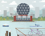 Vancouver Postcard Pack - Stationery - Snow Alligator by Jason Blower