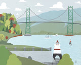 Vancouver Postcard Pack - Stationery - Snow Alligator by Jason Blower