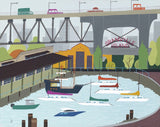 Vancouver Postcard Pack - Stationery - Snow Alligator by Jason Blower