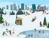 Edmonton - Winter City - Art Print - Snow Alligator by Jason Blower