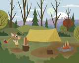Scouts - Chopping Wood - Art Print - Snow Alligator by Jason Blower