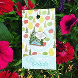 A-Frame Cabin Enamel Pin