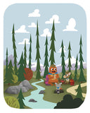 Scouts - Rest Stop - Art Print - Snow Alligator by Jason Blower